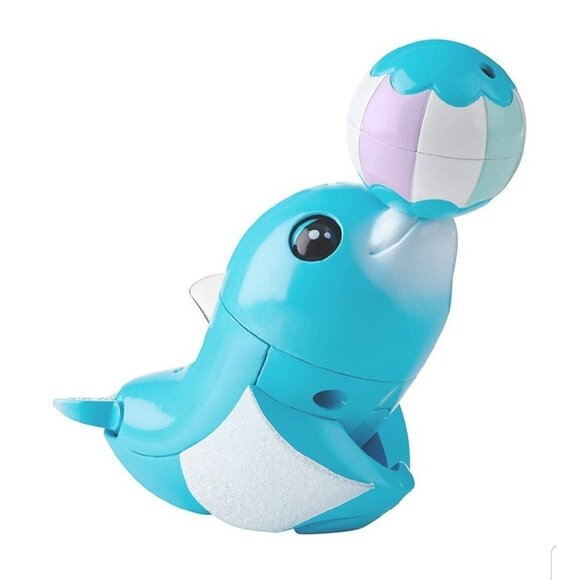 Fingerlings Baby Light-Up Dolphin - Blues (Blue) Beach Ball Interactive WowWee - Picture 2 of 4